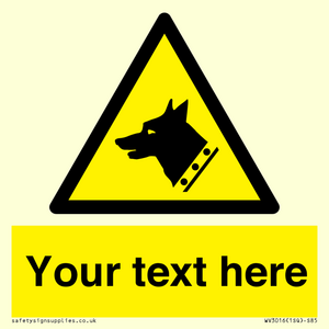 Custom Warning: Guard dog